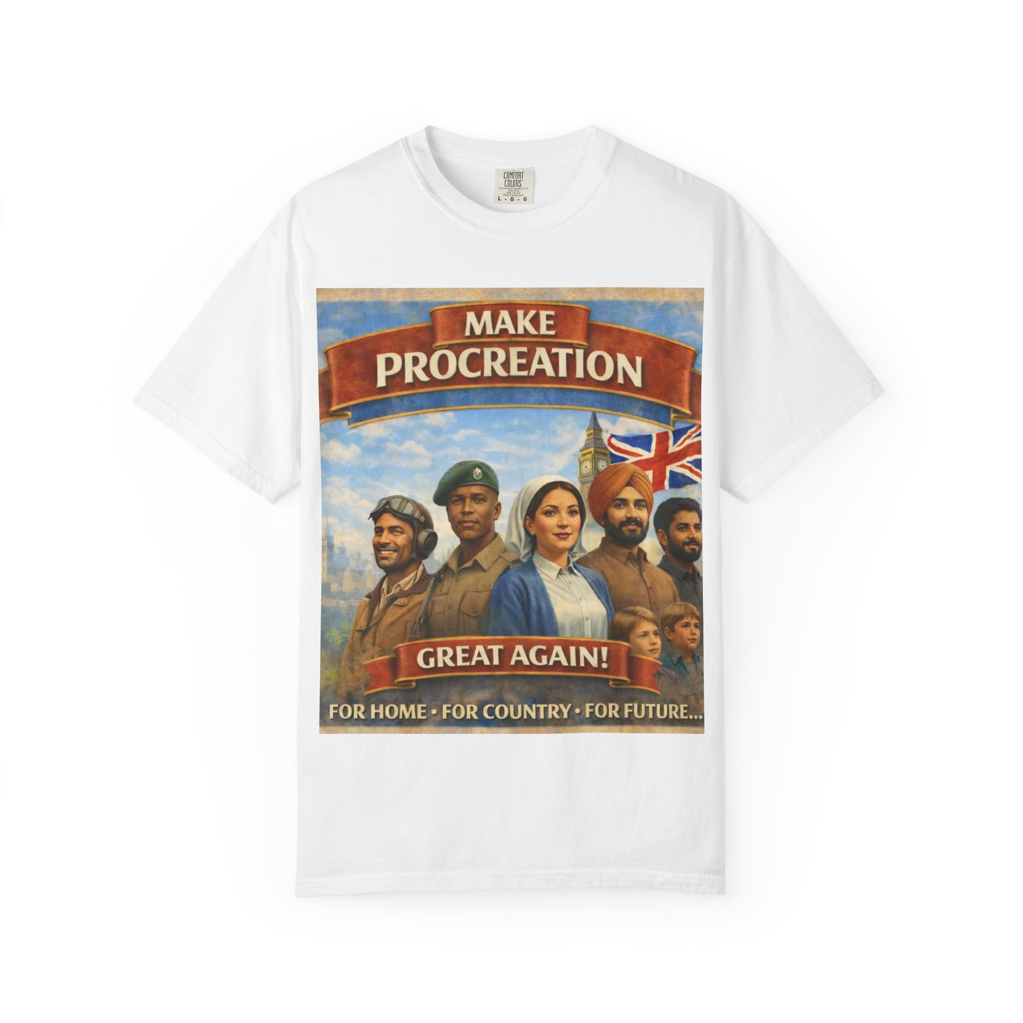 T-Shirt — "Make Procreation Great Again" Retro Patriotic Design