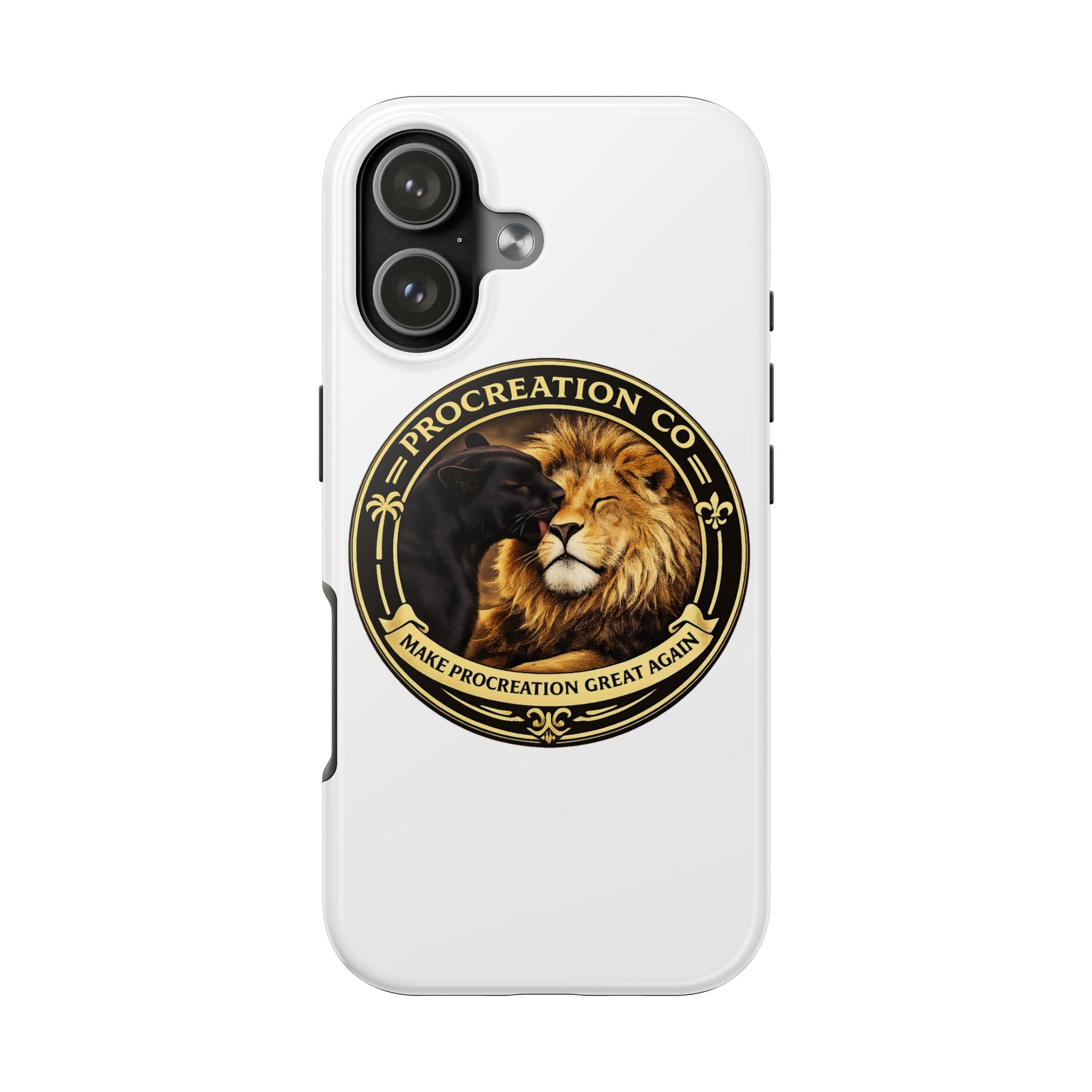 Tough Phone Case — “Procreation Co.” Lion Crest Protective Phone Cover