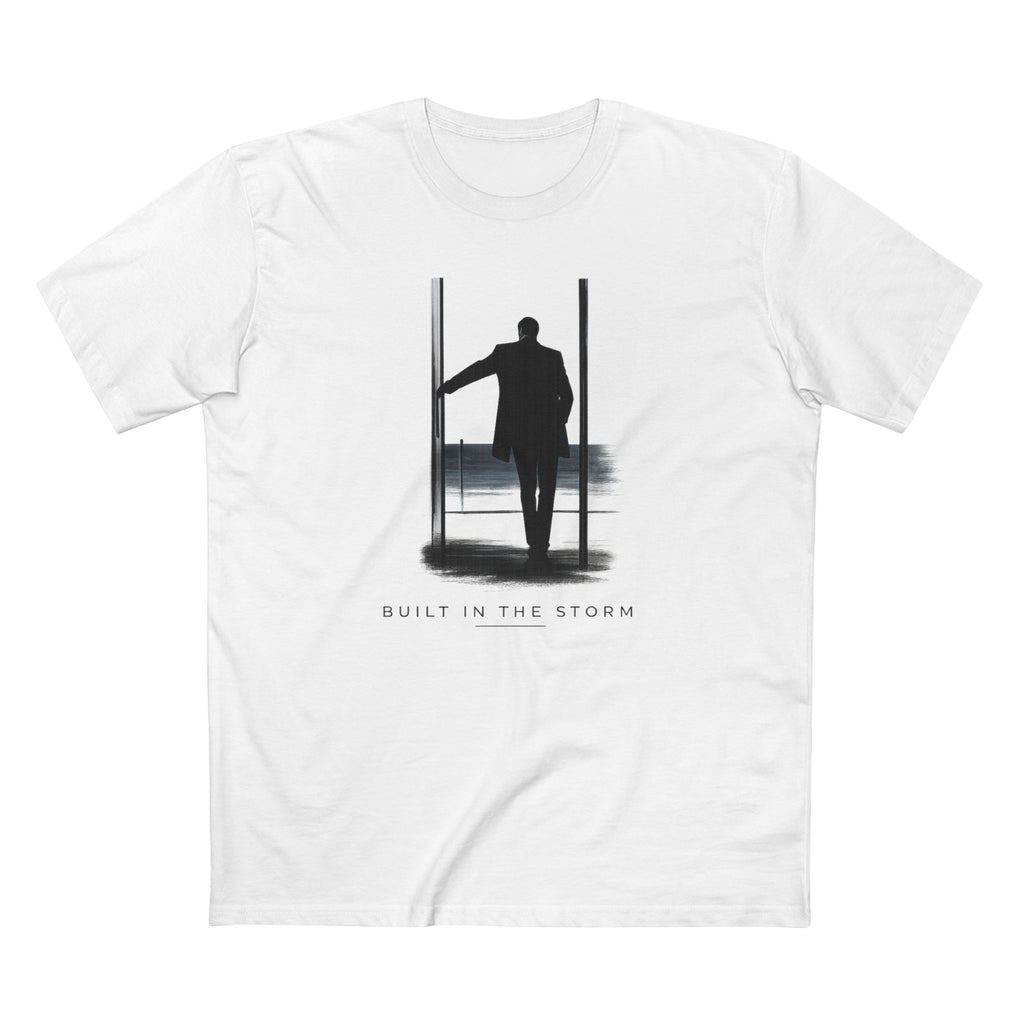 Built in the Storm Tee — Inspirational Men's Graphic T‑Shirt