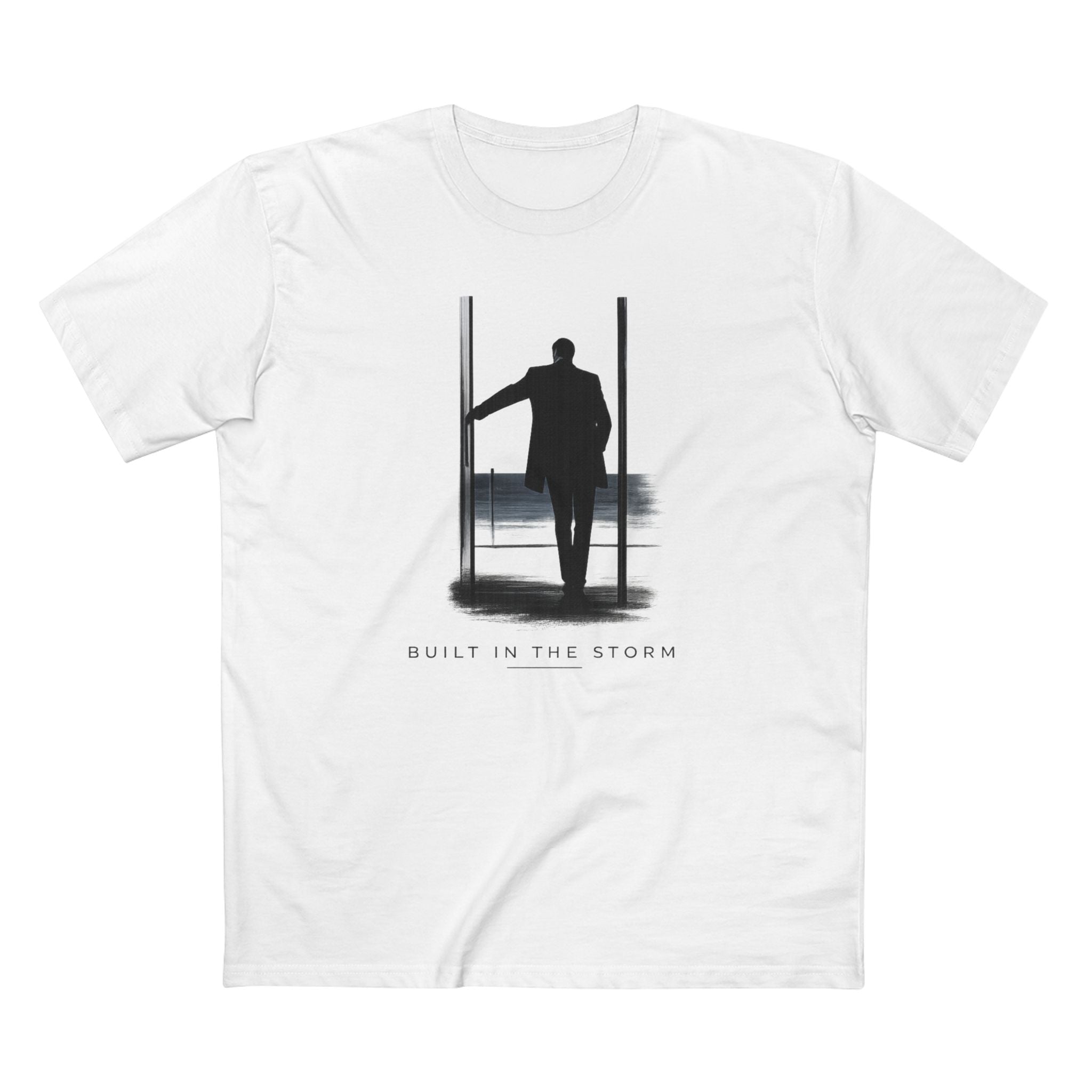 Built in the Storm Tee — Inspirational Men's Graphic T‑Shirt
