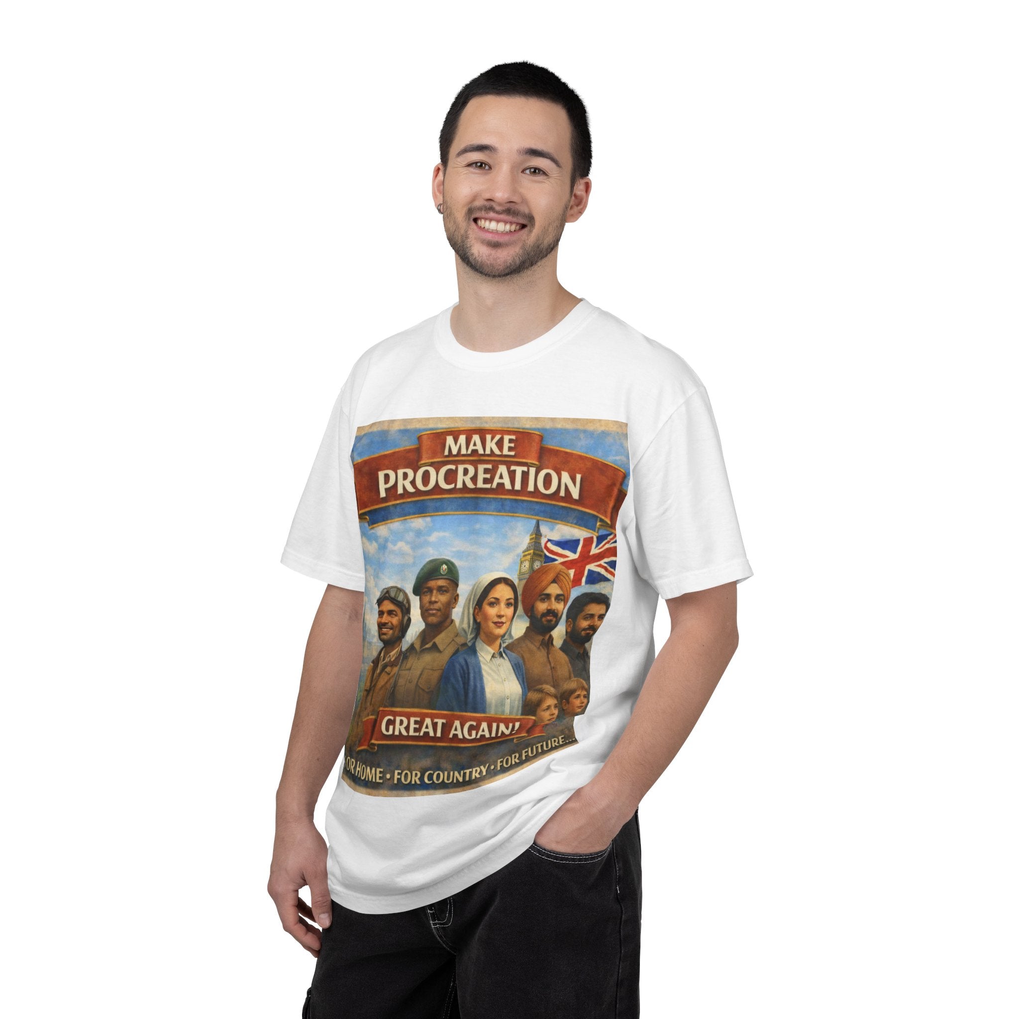 T-Shirt — "Make Procreation Great Again" Retro Patriotic Design