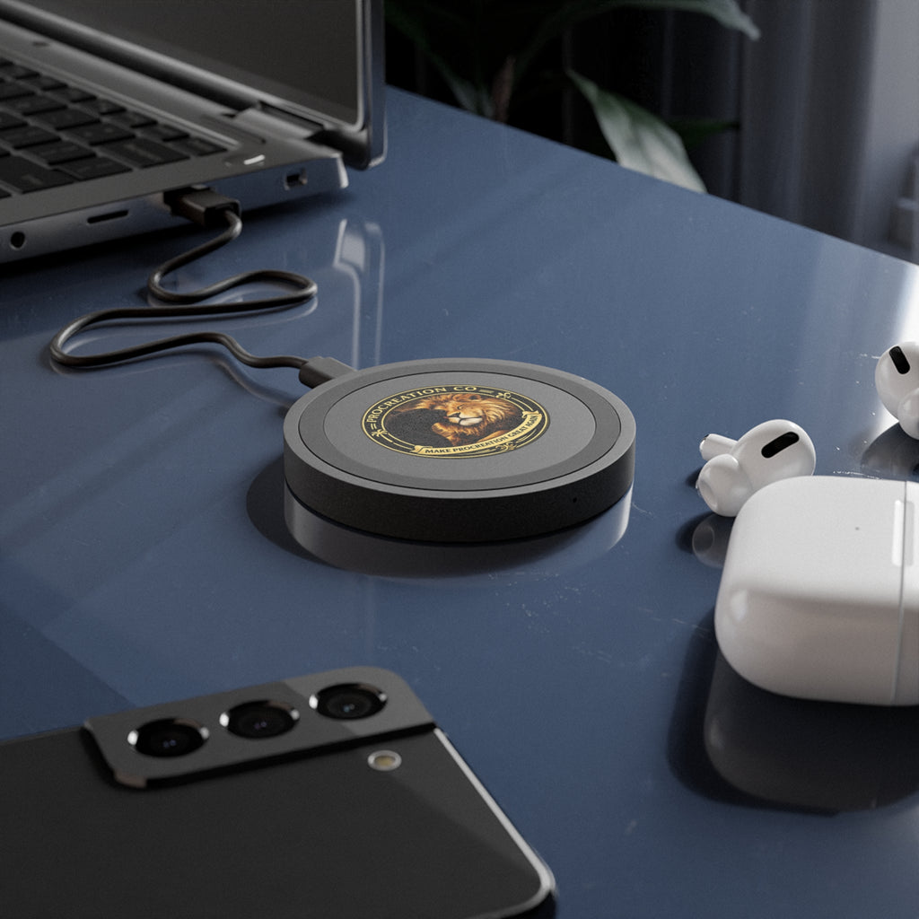 Lion & Panther Procreation Co. Wireless Charging Pad — 'Make Procreation Great Again' Power Mat